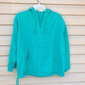 Soft Surroundings Green Hoodie Petite Small